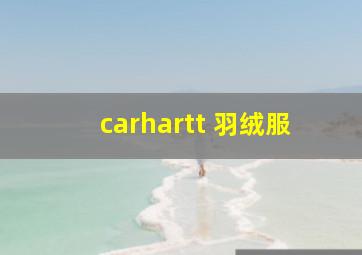 carhartt 羽绒服